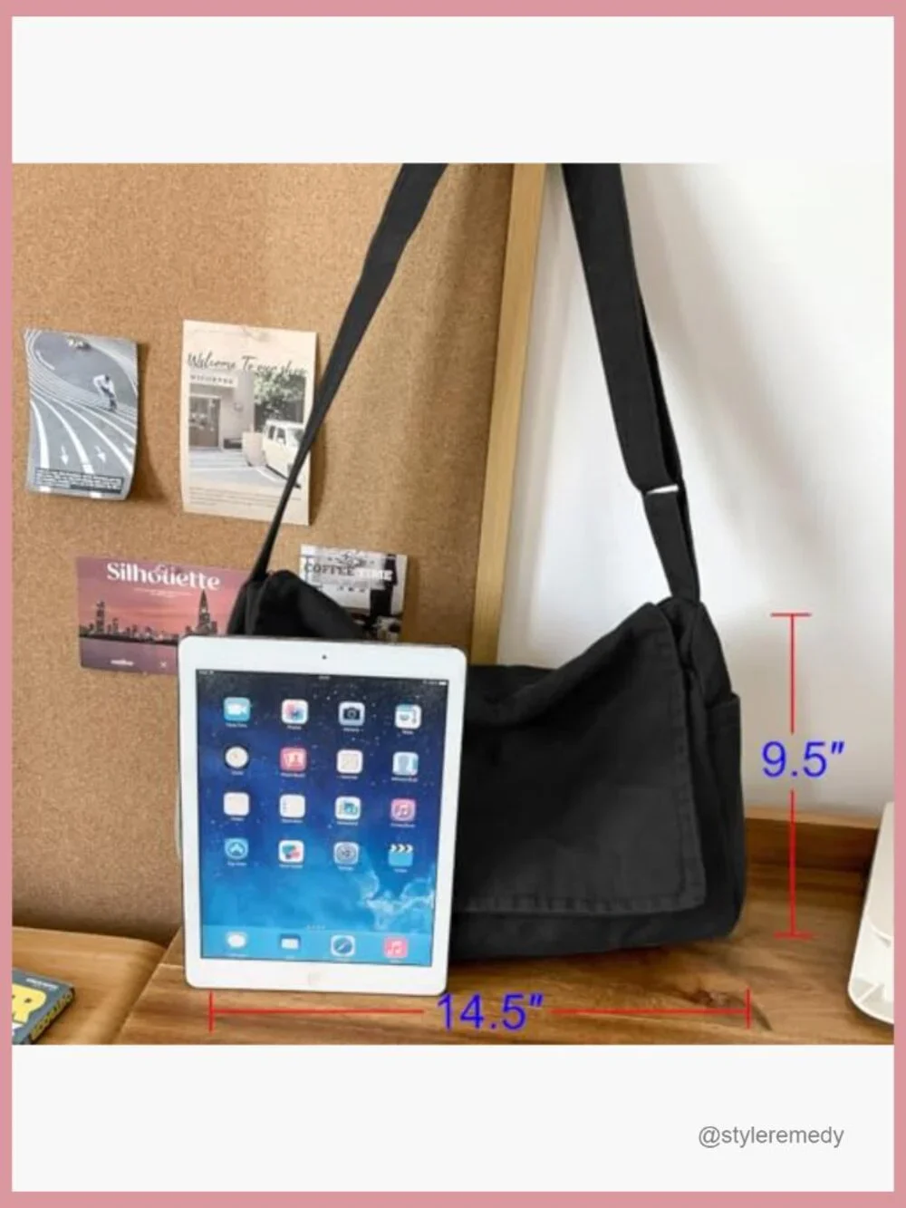 Canvas Messenger Satchel Bag Crossbody Shoulder Bag Laptop Bag Sling Bag